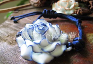 景德鎮(zhèn)陶瓷首飾 典雅月季手鏈?zhǔn)骤C的多色之選
